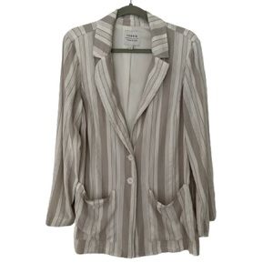 Torrid Woman’s Gray Lined Jacket , Long Sleeve, Sz 1 (L)